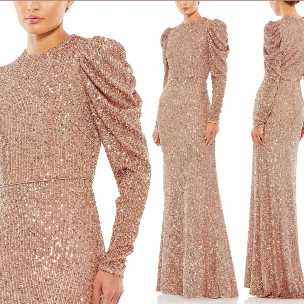 Elegant Sequin Evening Gown